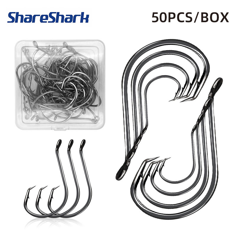 Fishing Hook Circle - ShareShark 50 pçs/caixa 7384 Ganchos de
