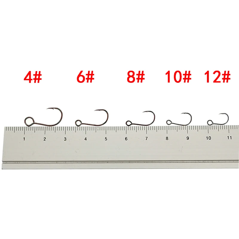 12 unidades/lote Tamanho 4 # - - Fishing Hook Assortment avaliação e preço