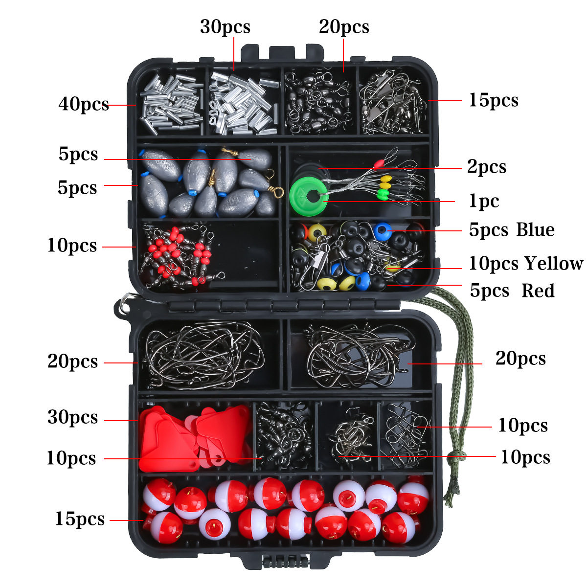 Kit de acessórios de pesca com - Fishing Hook Box avaliação e preço