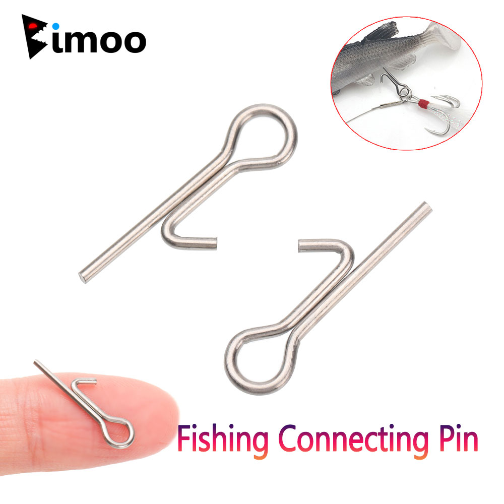 50/100 peças Pinos de Conexão  - Fishing Hook Stainless Steel avaliação e preço