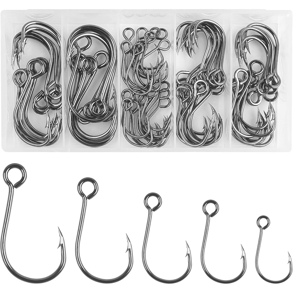 70 pçs ganchos de pesca em lin - Fishing Hook Assortment avaliação e preço