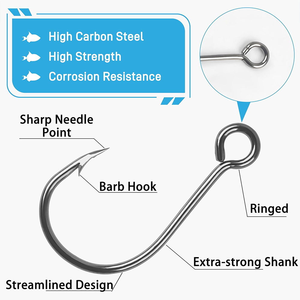 70 pçs ganchos de pesca em lin - Fishing Hook Assortment avaliação e preço